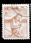 Sellos de Asia - Vietnam -  macaco
