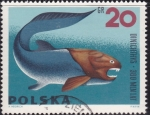 Stamps Poland -  Dinosaurio