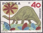 Stamps Poland -  Brontosaurus