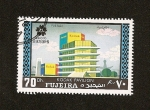 Stamps United Arab Emirates -  FUJEIRA - Expo-70  OSAKA - Pabellón de KODAK