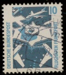 Stamps Germany -  AEROPUERTO DE FRANKFURT