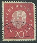 Stamps Germany -  Theodor Heuss - 20