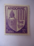 Stamps : Europe : Andorra :  Andorre-escudo