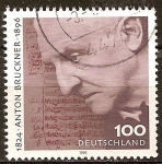 Stamps Germany -  Centenario de la muerte de Anton Bruckner.