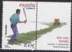 Stamps Spain -  Tiro con honda