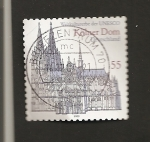Stamps Germany -  Catedral de Colonia, Patrimonio de la Humanidad de la UNESCO