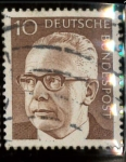 Stamps Germany -  Gustav Walter Heinemann