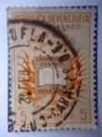 Stamps Venezuela -  Primer Festival del Libro - Universidad Central de Venezuela 1956