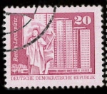 Stamps Germany -  DDR- BERLÍN LENINPLATZ