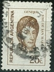 Stamps Argentina -  General San Martín - 25