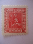 Stamps Ukraine -  Bogdan Khmelnytsk.