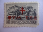 Stamps Greece -  Grecia. Cruz de lorena.