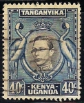 Stamps : Africa : Kenya :  Kavirondo Cranes.