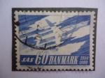 Stamps : Europe : Denmark :  SAS 60 Danmark 1950-1960
