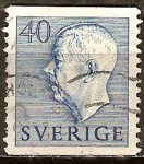 Stamps : Europe : Sweden :  El rey Gustavo VI.