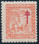 Stamps Spain -  ESPAÑA 984 PRO TUBERCULOSOS 1944
