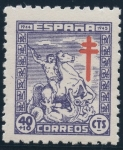 Stamps Spain -  ESPAÑA 986 PRO TUBERCULOSOS 1944
