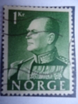 Sellos de Europa - Noruega -  Rey Olav V de Noruega, 1903-1991