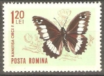 Stamps Romania -  MARIPOSAS.  KANETISA  CIRCE.  