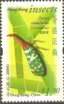 Stamps Hong Kong -  INSECTOS.  PYRPS  CANDELARIUS.