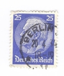 Stamps Germany -  Von Hindenburg. III Reich