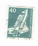 Sellos de Europa - Alemania -  Cohete espacial