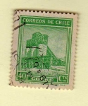 Stamps Chile -  Scott 203. Mina de cobre.