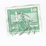 Stamps : Europe : Germany :  Calle del ayuntamiento en Berlin