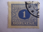 Stamps : Europe : Czechoslovakia :  Posta Ceskoslovensko - Cifras - Doplatné