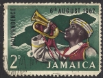 Stamps Jamaica -  MAPA DE JAMAICA.