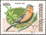 Stamps : Africa : Togo :  AVES.  FRINGILLA  COELEBS.