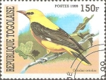 Stamps Togo -  AVES.  ORIOLUS  ORIOLUS.
