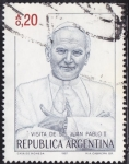 Sellos de America - Argentina -  Visita de S.S. Juan Pablo II