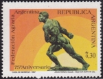 Stamps Argentina -  75 Aniv. Federación Agraria