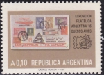Stamps Argentina -  Exposición Filatelica Naional