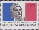 Sellos de America - Argentina -  Revolucion Francesa