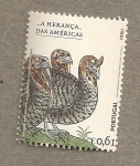 Sellos de Europa - Portugal -  Herencia de Amerérica, Pavo