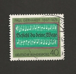 Stamps Germany -  Paul Gerhardt, escritor prostestante de himnos