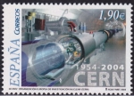 Stamps Spain -  50 Aniv. Organizacion europea de investigacion nuclear
