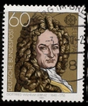 Stamps Germany -  GOTTFRIED WILHELM LEIBNIZ
