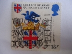 Sellos de Europa - Reino Unido -  College of Arms Quincentenary