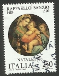Sellos del Mundo : Europa : Italia : Navidad 1983, pintura de Rafael