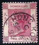 Stamps Hong Kong -  REINA VICTORIA.