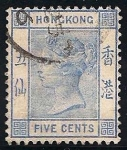 Sellos de Asia - Hong Kong -  REINA VICTORIA.