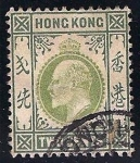 Stamps Hong Kong -  Rey Eduardo VII.