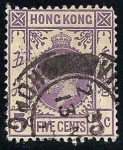 Sellos de Asia - Hong Kong -  Rey Jorge V.
