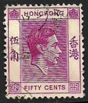 Sellos de Asia - Hong Kong -  Rey Jorge VI.