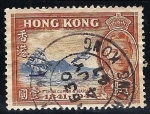 Sellos de Asia - Hong Kong -  Centenario de la dominación británica. China Clipper and Seaplane