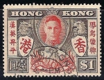 Stamps Hong Kong -  Regreso a la paz después de la Segunda Guerra Mundial.