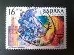 Stamps Spain -  Fallas de Valencia. Fiestas populares españolas